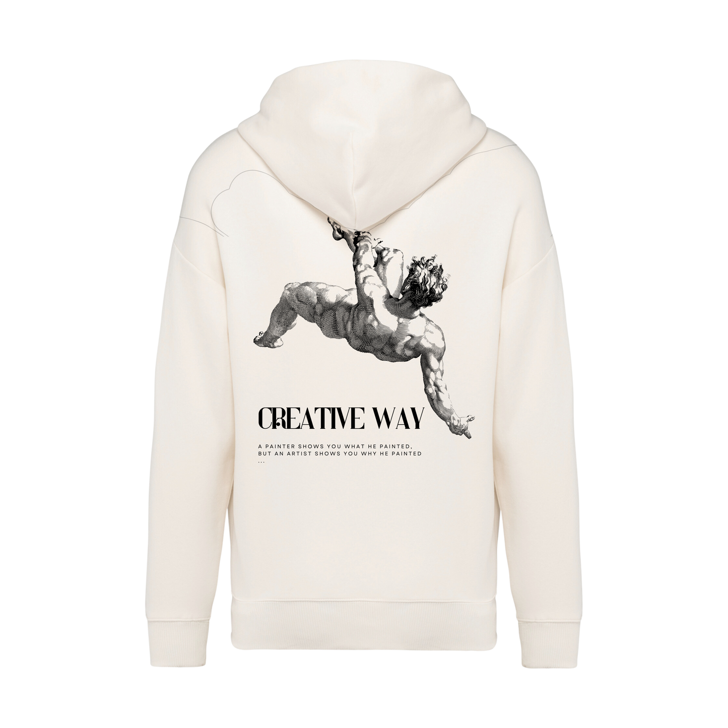 Oversize sweatshirt with hood 300gr IsART