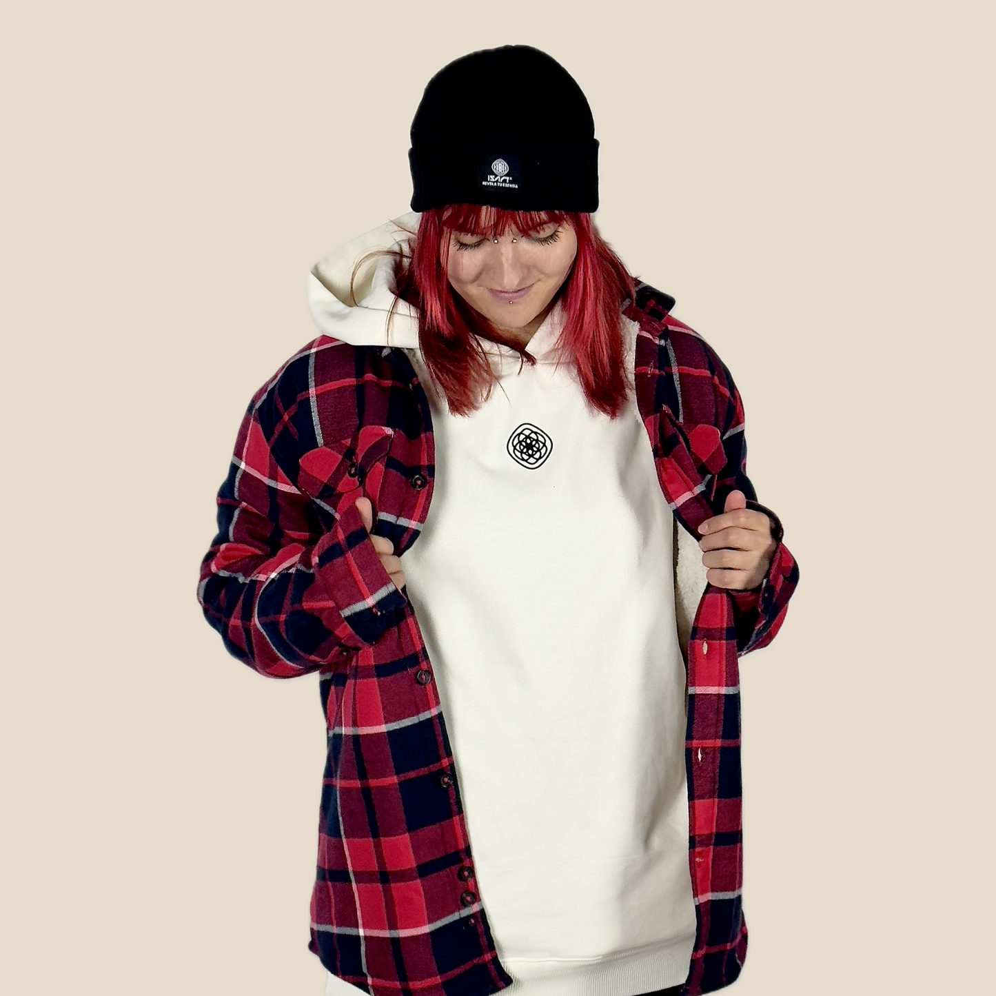 Sobrecamisa leñador IsART con forro de sherpa