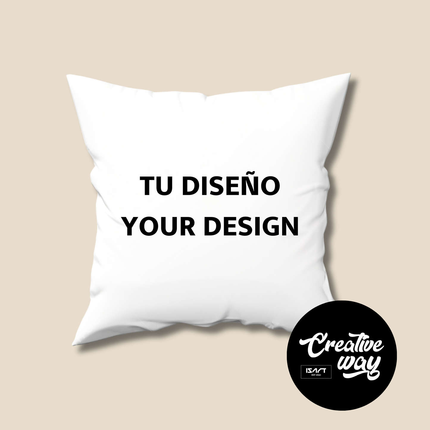 Cojín "Creative way by IsART"