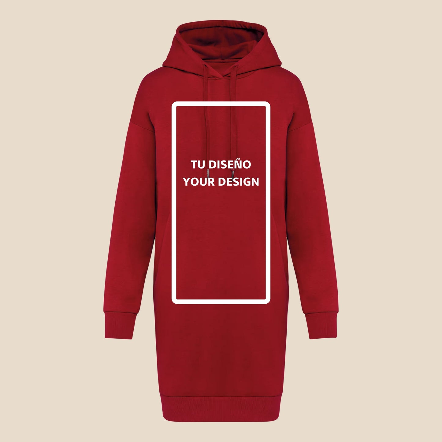 Vestido Sudadera hombros caídos Mujer