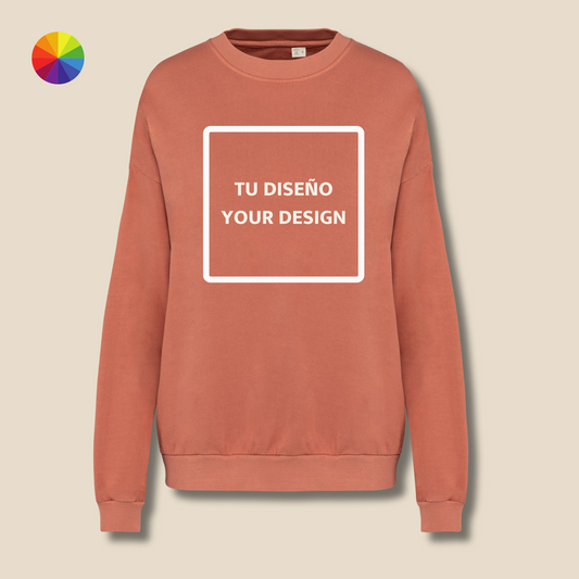 Sudadera sin capucha terry oversize "Creative way by IsART"