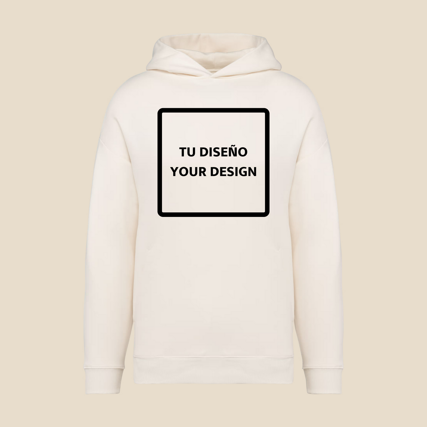 Sudadera oversize con capucha "Creative way by IsART"