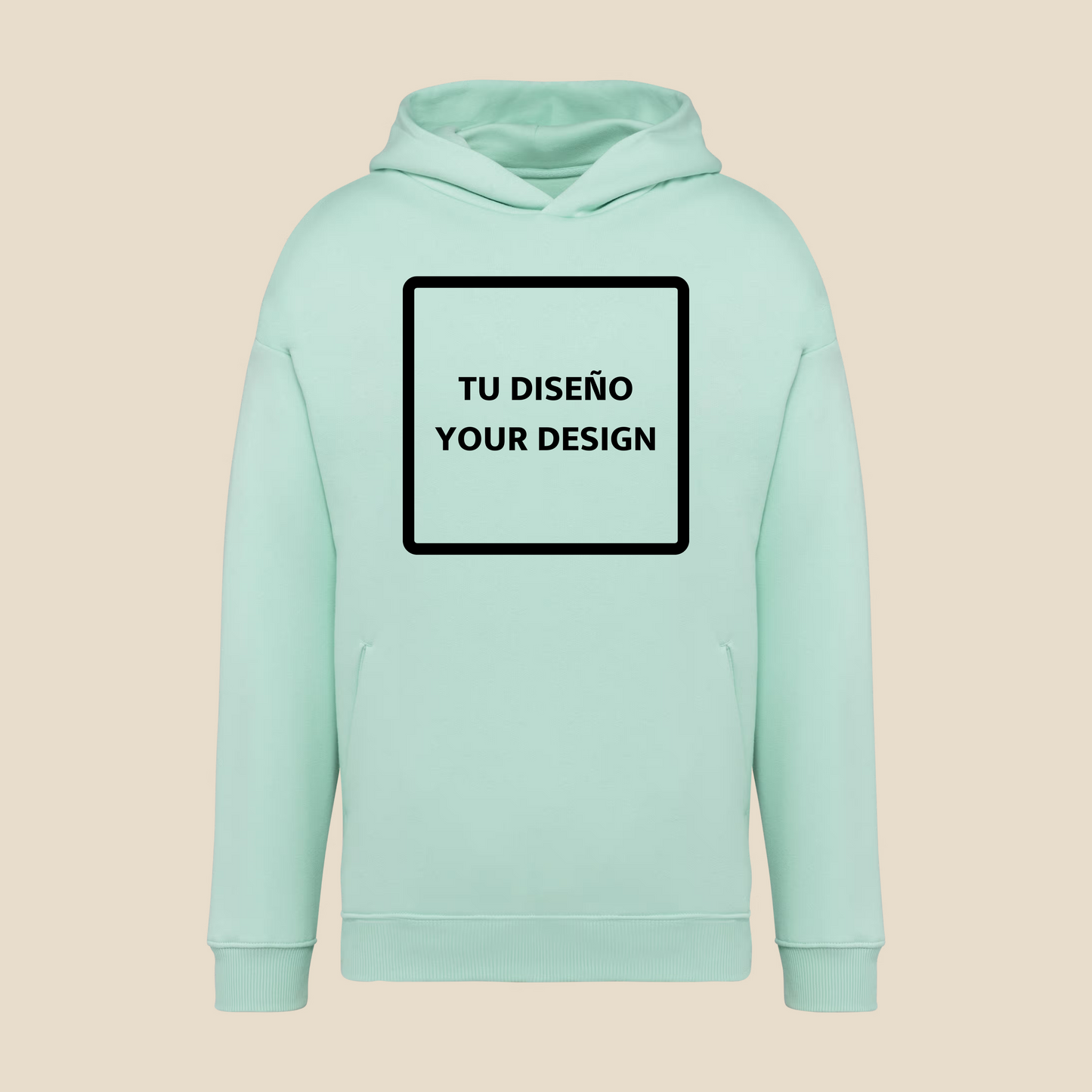 Sudadera oversize con capucha "Creative way by IsART"