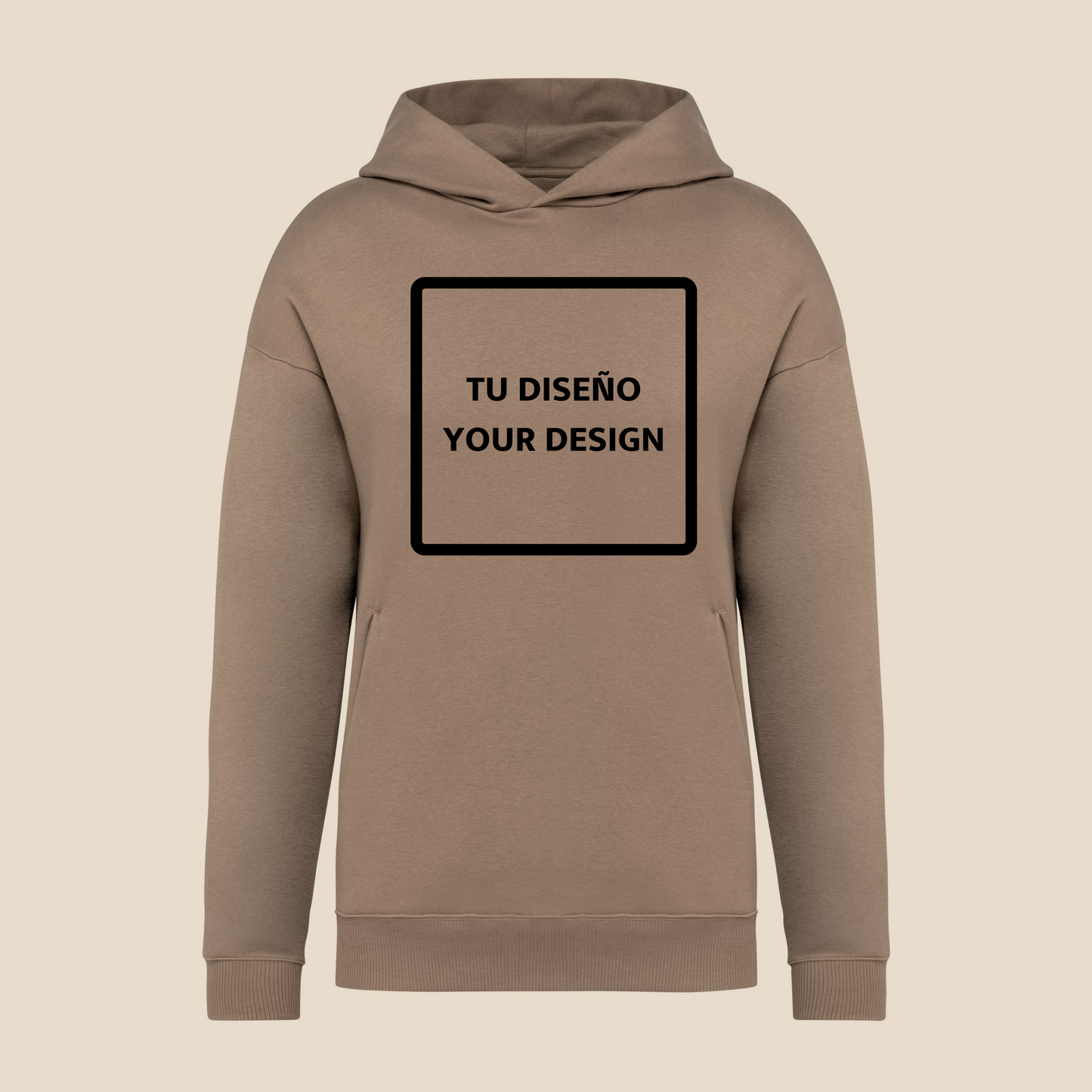 Sudadera oversize con capucha "Creative way by IsART"