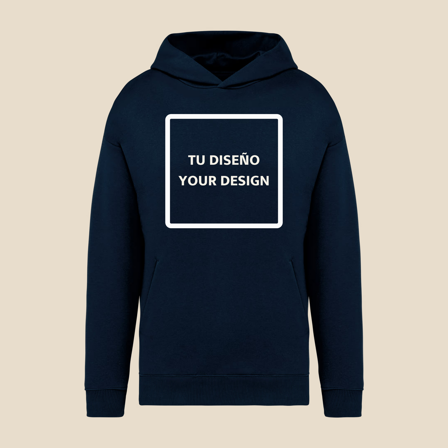 Sudadera oversize con capucha "Creative way by IsART"