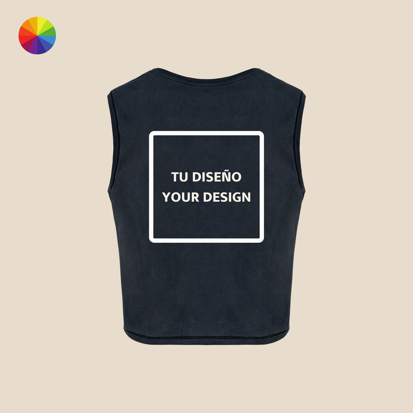 Camiseta crop tirantes "Creative way by IsART"