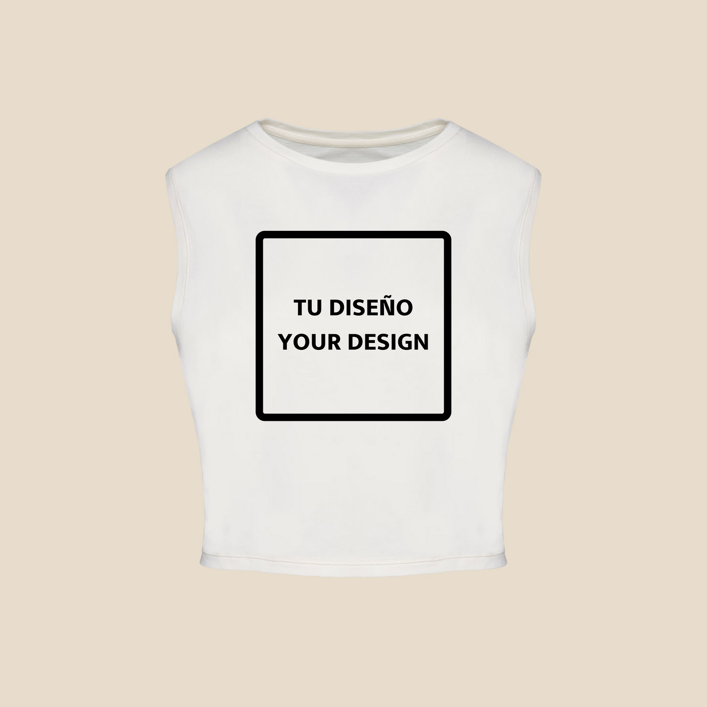 Camiseta crop tirantes "Creative way by IsART"