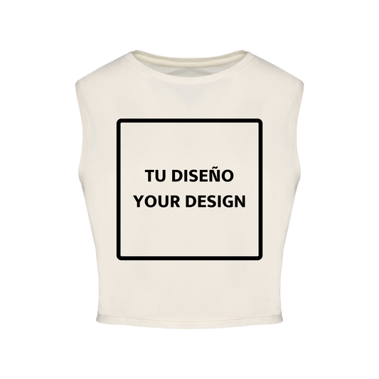 Camiseta crop tirantes "Creative way by IsART"