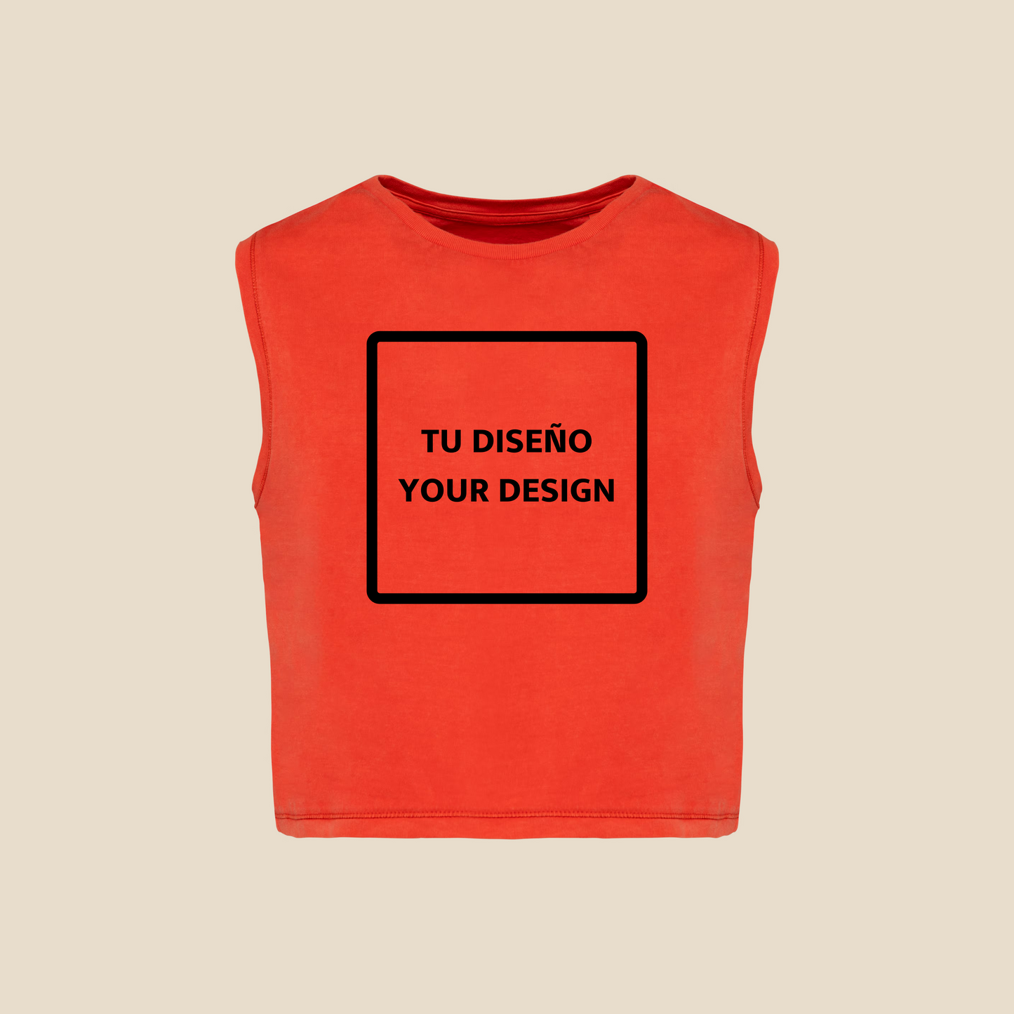 Camiseta crop tirantes "Creative way by IsART"