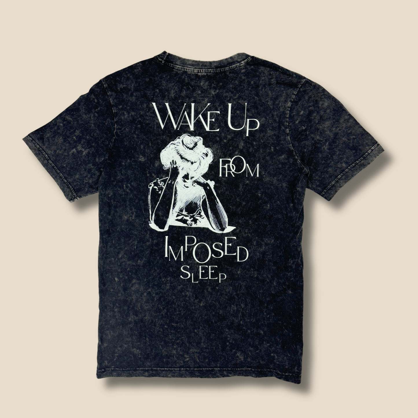 Camiseta "Wake Up" - Acid Washed IsART