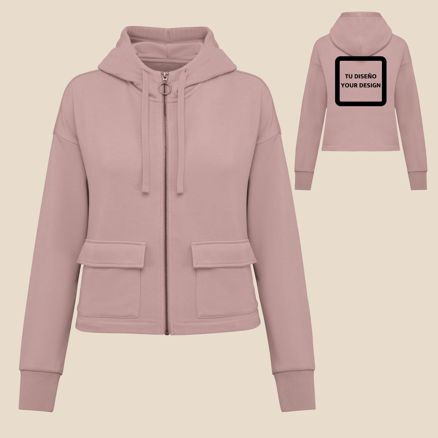 Premium Hooded Sweatshirt "Creative way by IsArt" (Click on "all details") 