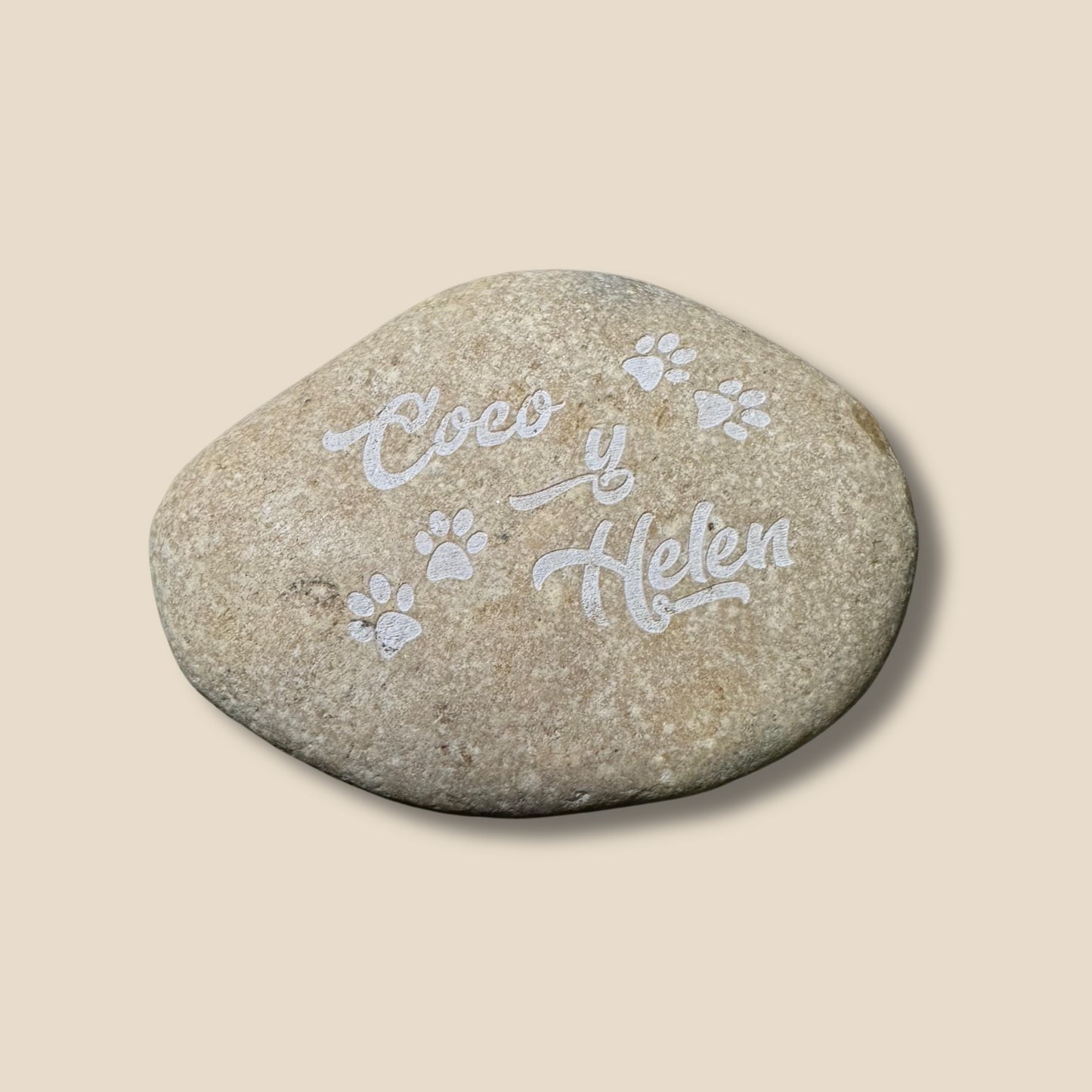 PIEDRA conmemorativa  para mascotas - Grabado laser