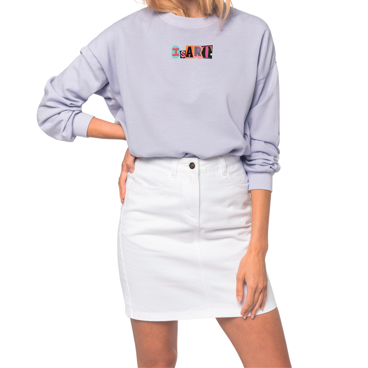 Oversized Terry Sweatshirt Woman IsART