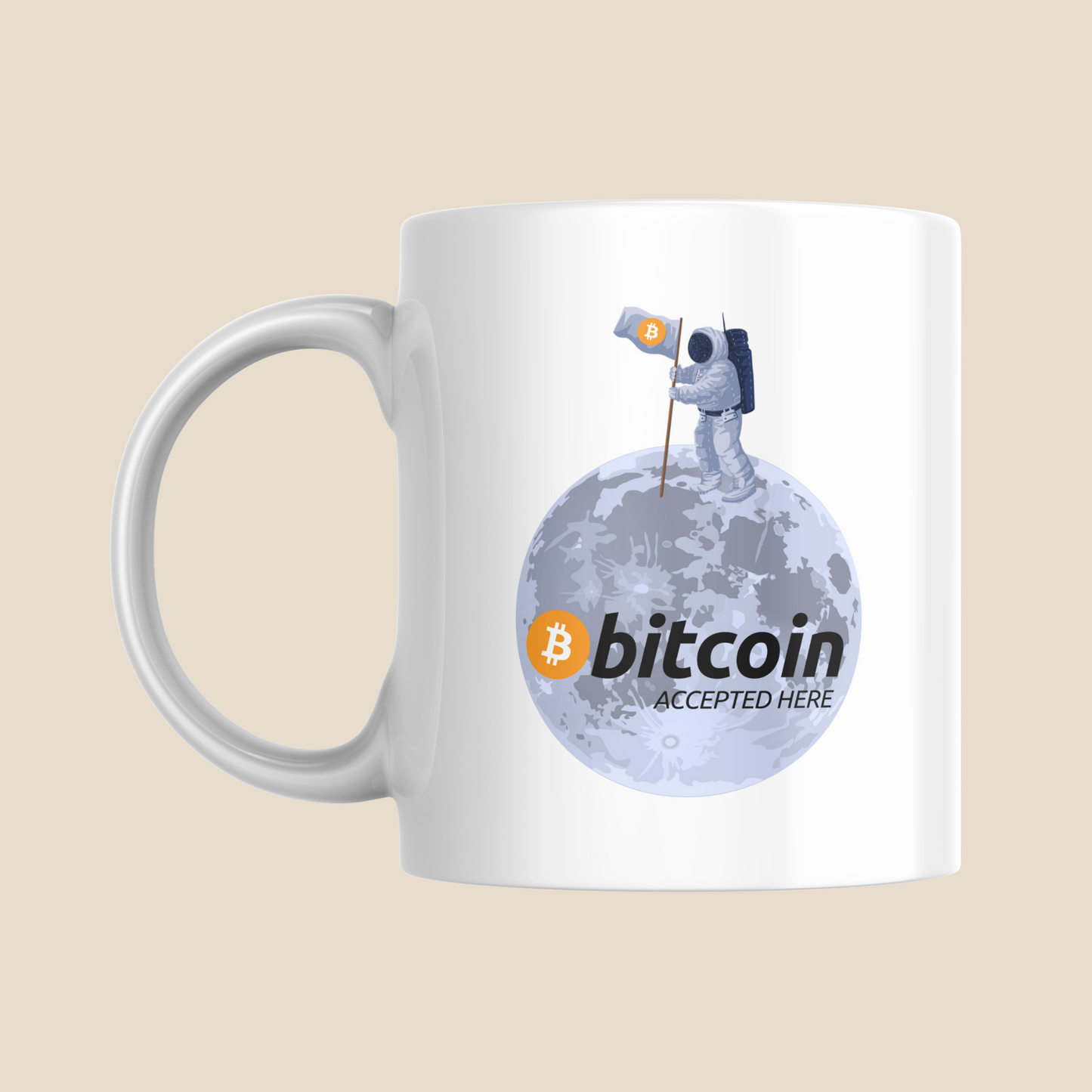 Taza "BTC Accepted here"
