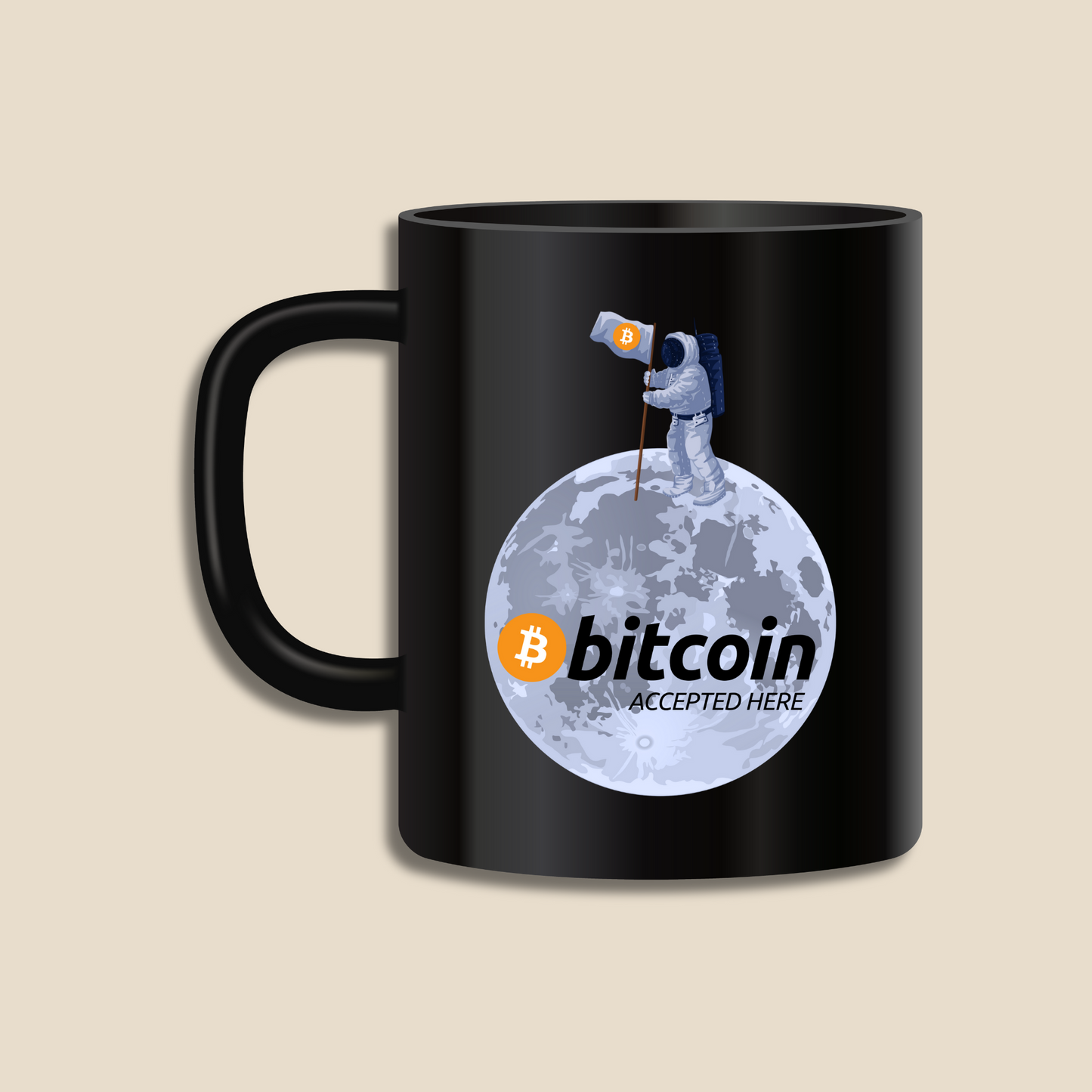 Taza "BTC Accepted here"